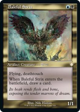0120 Baleful Strix (Retro Frame) R Commander: The Brothers' War
