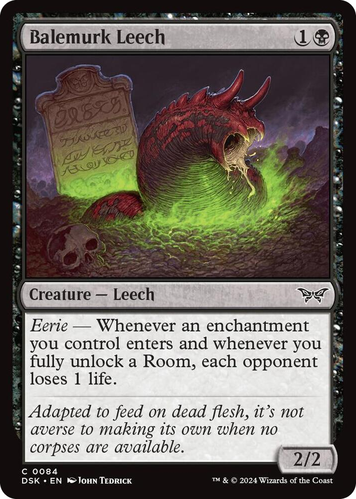 0084 Balemurk Leech C Duskmourn: House of Horror