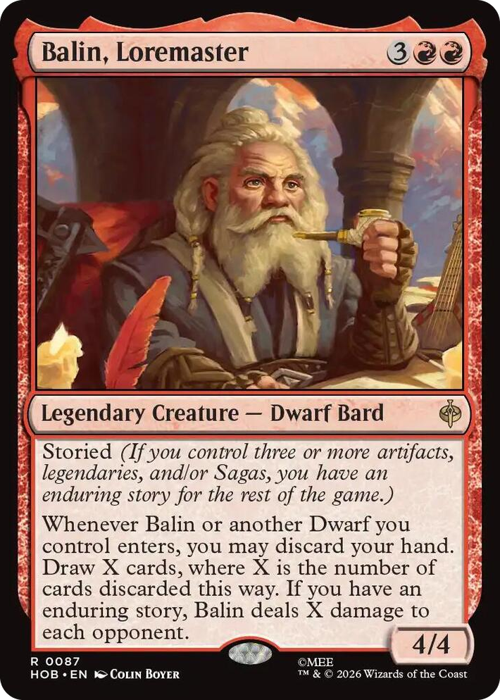 0087 Balin, Loremaster R The Hobbit