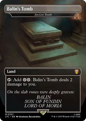 0357 Balin's Tomb - Ancient Tomb (Borderless) M Commander: The Lord of the Rings: Tales of Middle-earth