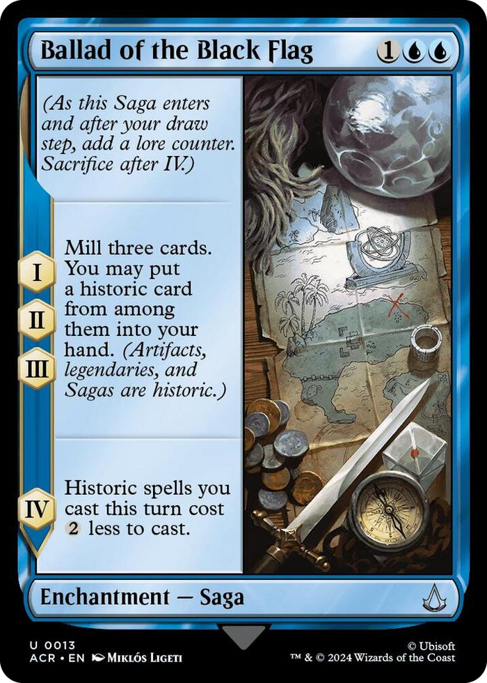 Ballad of the Black Flag #13 U - Universes Beyond: Assassin's Creed Pokemon card