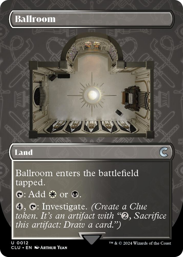 0012 Ballroom (Borderless) U Ravnica: Clue Edition