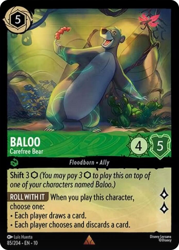 0085 Baloo - Carefree Bear Rare Whispers in the Well
