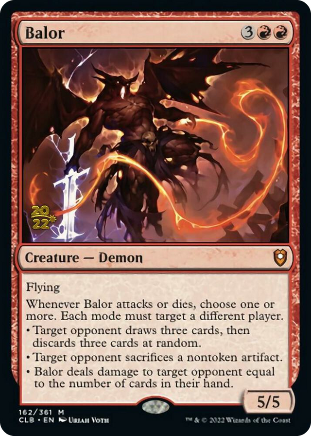 0162 Balor M Prerelease Cards