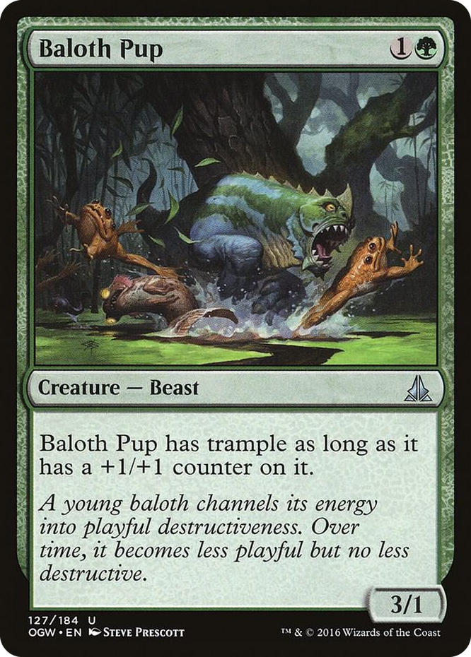 Baloth Pup #127 U - Oath of the Gatewatch Pokemon card