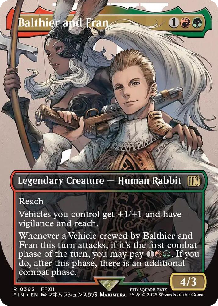 0393 Balthier and Fran (0393) (Borderless) R FINAL FANTASY