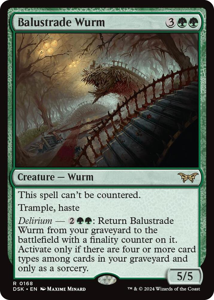 0168 Balustrade Wurm R Duskmourn: House of Horror