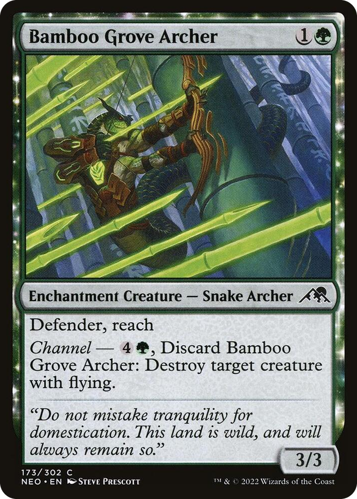 0173 Bamboo Grove Archer C Kamigawa: Neon Dynasty