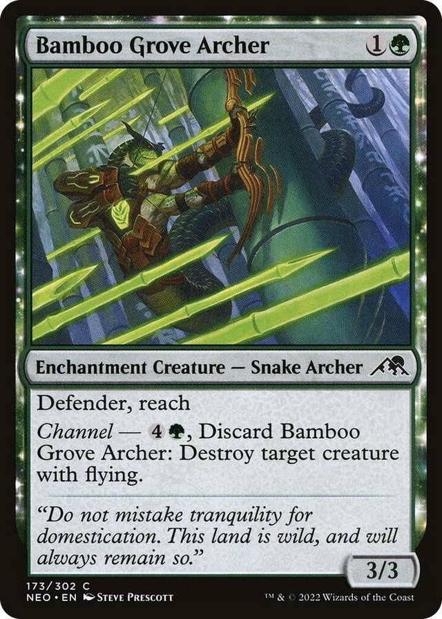 0173 Bamboo Grove Archer C Kamigawa: Neon Dynasty