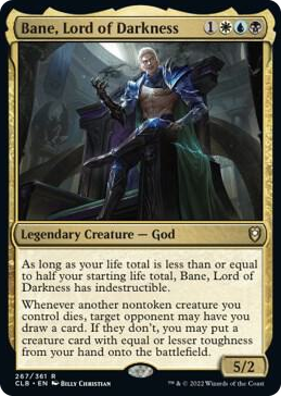 0267 Bane, Lord of Darkness R Commander Legends: Battle for Baldur's Gate