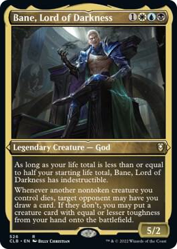 Bane, Lord of Darkness (Foil Etched) #526 R - Commander Legends: Battle for Baldur's Gate Pokemon card