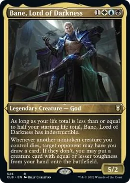 0526 Bane, Lord of Darkness (Foil Etched) R Commander Legends: Battle for Baldur's Gate