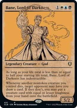 Bane, Lord of Darkness (Showcase) #415 R - Commander Legends: Battle for Baldur's Gate Pokemon card