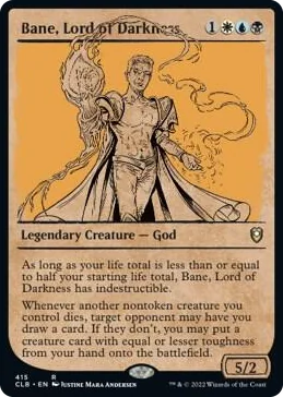 0415 Bane, Lord of Darkness (Showcase) R Commander Legends: Battle for Baldur's Gate