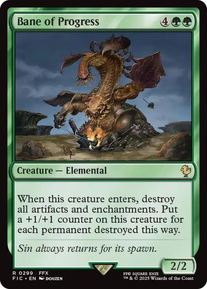 0299 Bane of Progress (Surge Foil) R Commander: FINAL FANTASY