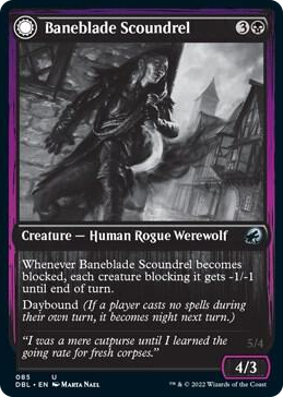 0085 Baneblade Scoundrel U Innistrad: Double Feature