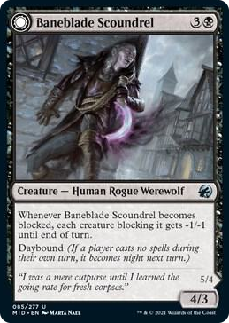 0085 Baneblade Scoundrel U Innistrad: Midnight Hunt