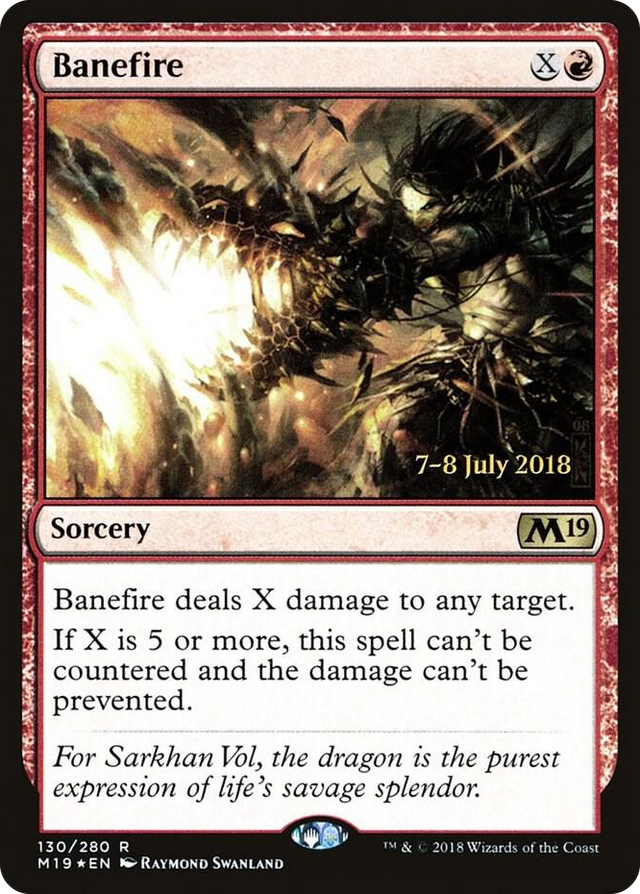0130 Banefire R Prerelease Cards