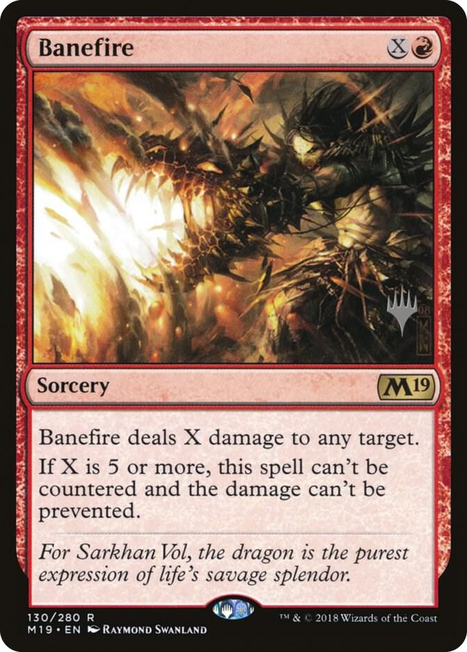 0130 Banefire R Promo Pack: Core Set 2020