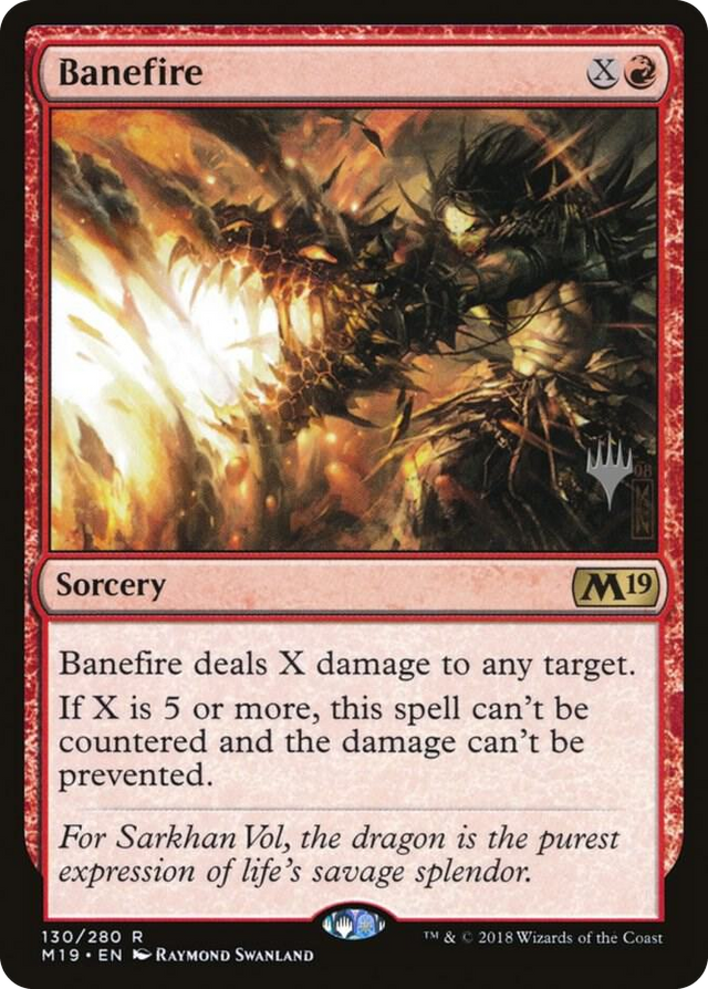 0130 Banefire R Promo Pack: Core Set 2020