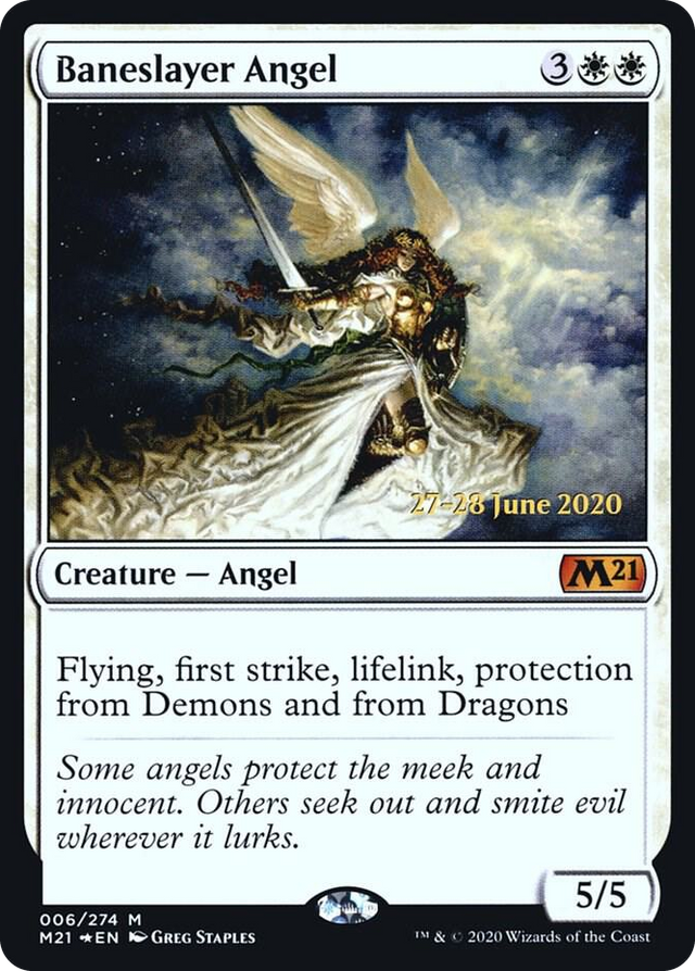 0006 Baneslayer Angel M Prerelease Cards