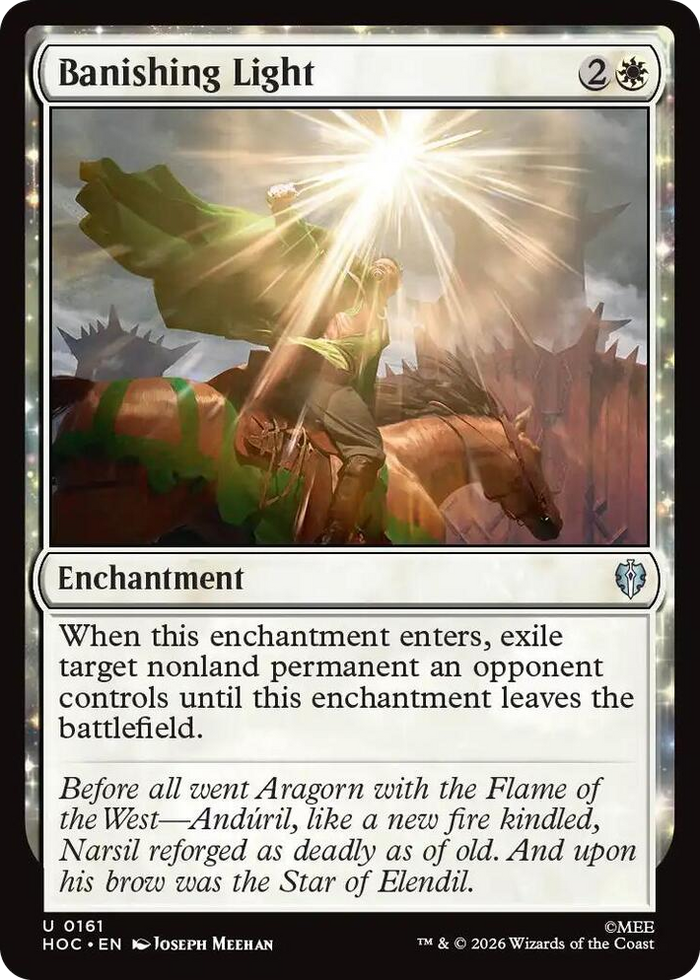 Banishing Light #161 U - The Hobbit: Eternal-Legal Pokemon card