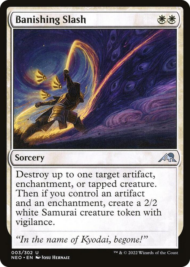 0003 Banishing Slash U Kamigawa: Neon Dynasty
