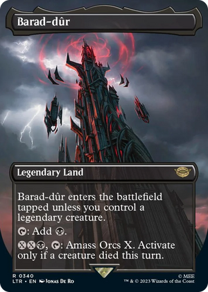 0340 Barad-dur (0340) (Borderless) R Universes Beyond: The Lord of the Rings: Tales of Middle-earth