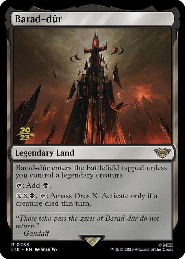 0253 Barad-dur R Prerelease Cards