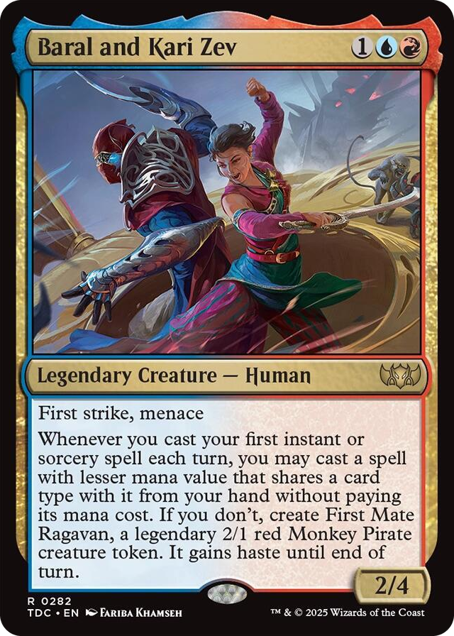 0282 Baral and Kari Zev R Commander: Tarkir: Dragonstorm