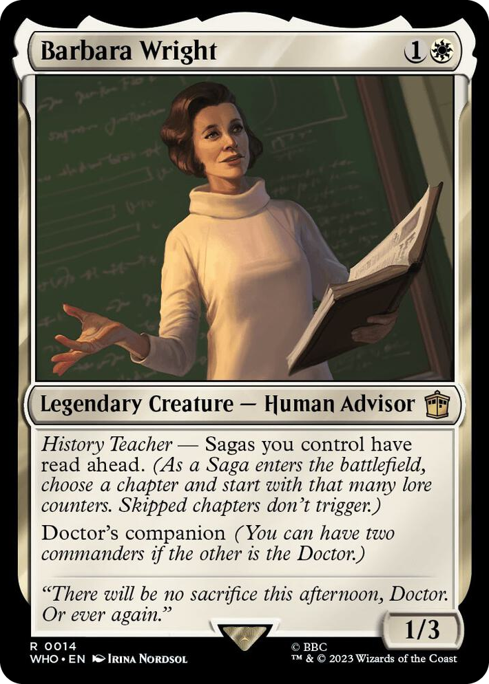 0014 Barbara Wright R Universes Beyond: Doctor Who