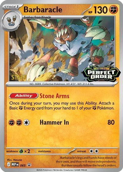 0065 Barbaracle - 065 [Staff] Promo Mega Evolution Promo