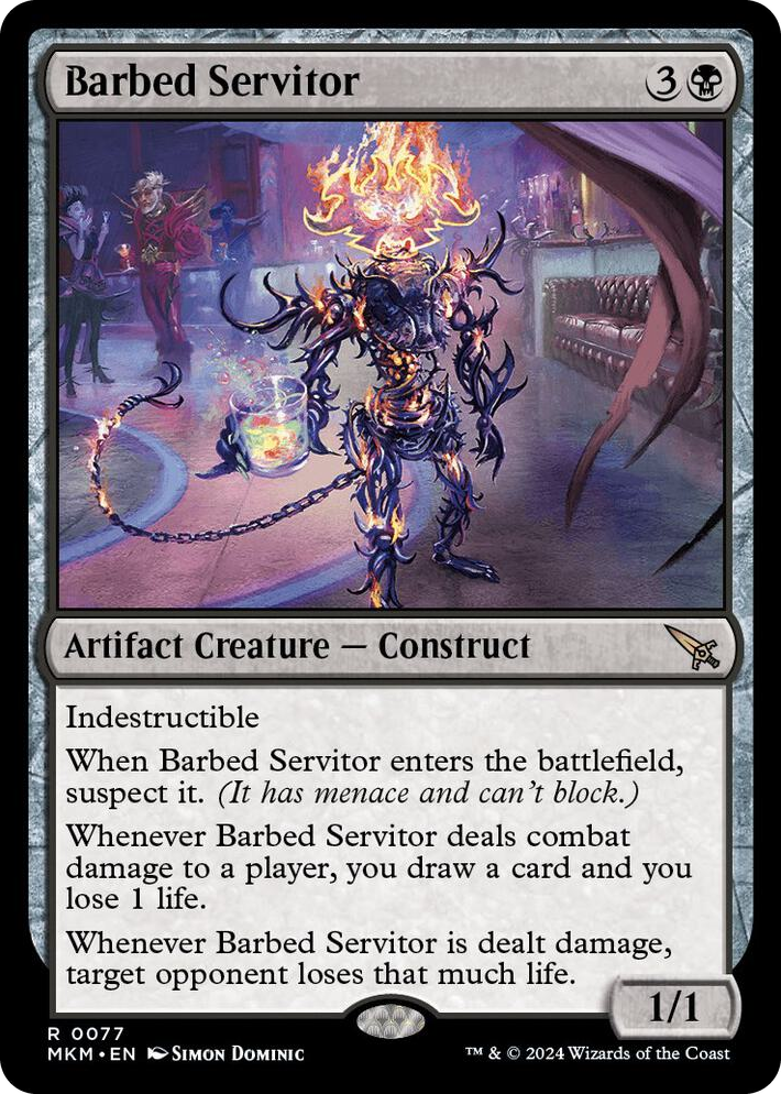 0077 Barbed Servitor R Murders at Karlov Manor