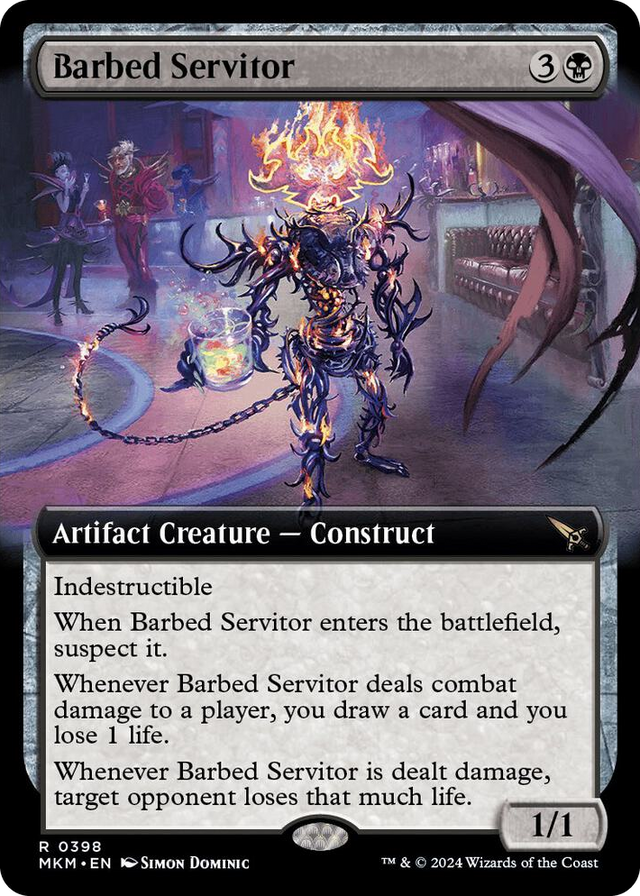 0398 Barbed Servitor (Extended Art) R Murders at Karlov Manor
