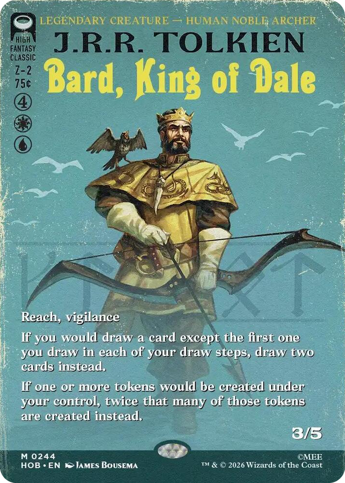 Bard, King of Dale (Borderless) #244 M - The Hobbit Pokemon card