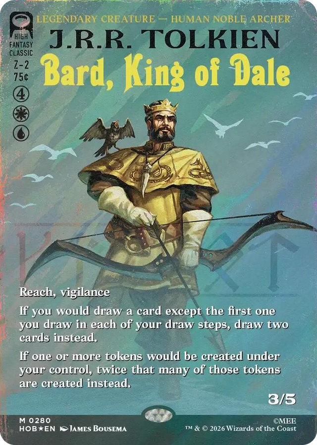 0280 Bard, King of Dale (Borderless) (Surge Foil) M The Hobbit