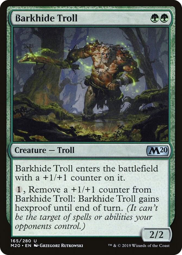 0165 Barkhide Troll U Core Set 2020