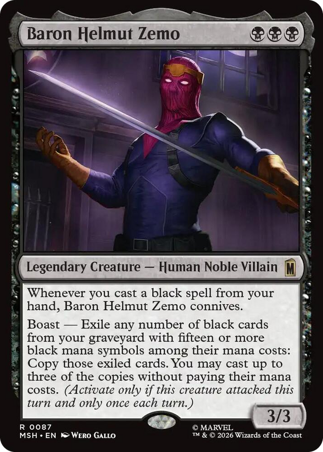 0087 Baron Helmut Zemo R Marvel Super Heroes