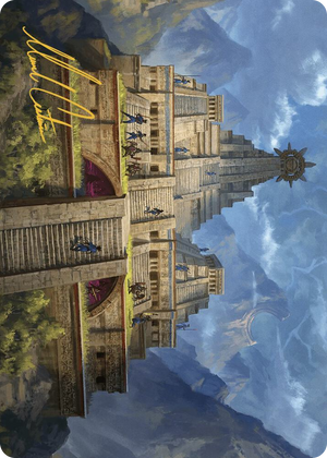 0006 Barracks of the Thousand Art Card (Gold-Stamped Signature) S Art Series: The Lost Caverns of Ixalan