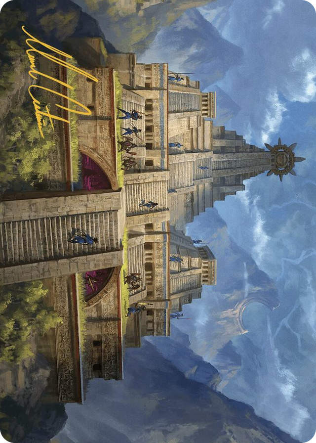 0006 Barracks of the Thousand Art Card (Gold-Stamped Signature) S Art Series: The Lost Caverns of Ixalan