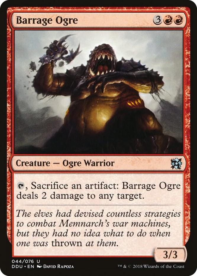 0044 Barrage Ogre U Duel Decks: Elves vs. Inventors