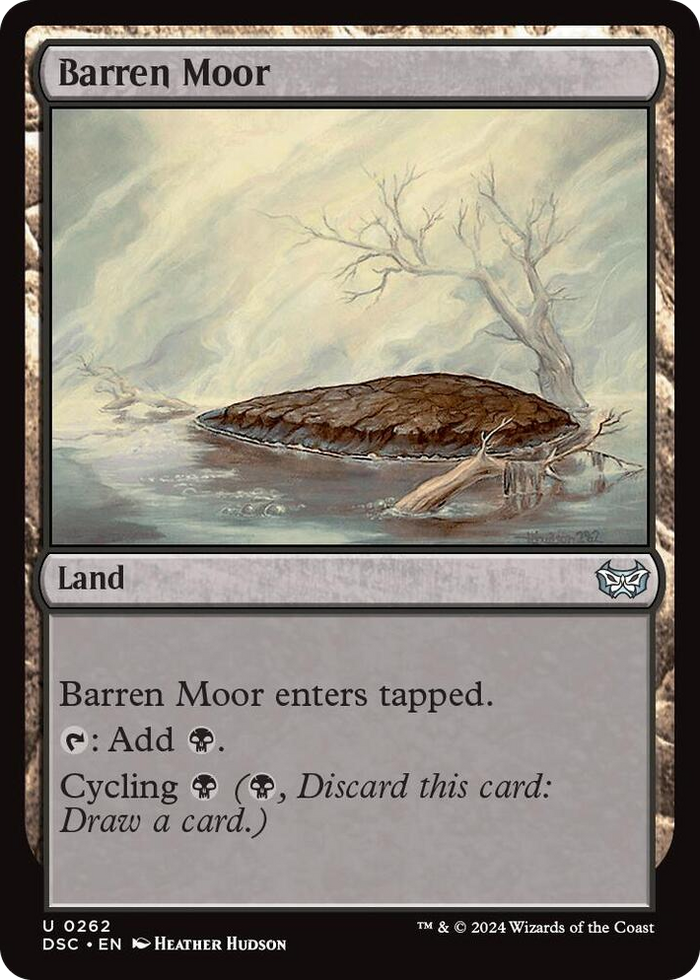 Barren Moor #262 U - Commander: Duskmourn: House of Horror Pokemon card