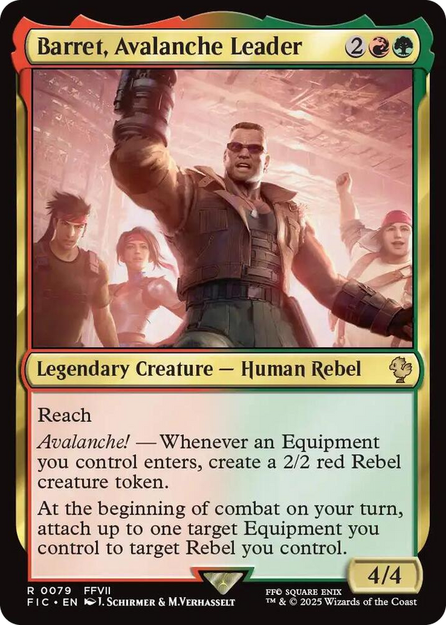 0079 Barret, Avalanche Leader R Commander: FINAL FANTASY