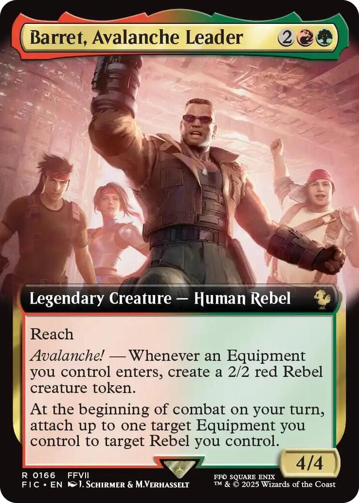 0166 Barret, Avalanche Leader (Extended Art) R Commander: FINAL FANTASY