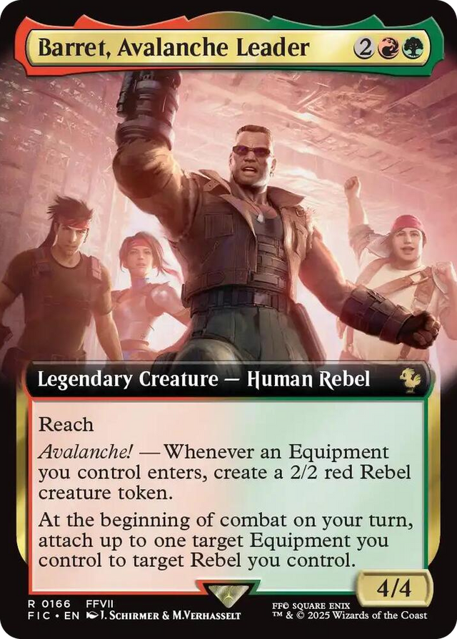 0166 Barret, Avalanche Leader (Extended Art) R Commander: FINAL FANTASY