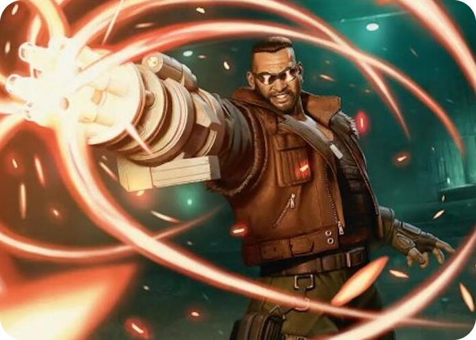 0008 Barret Wallace Art Card S Art Series: FINAL FANTASY