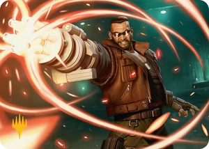0008 Barret Wallace Art Card (Gold-Stamped Planeswalker Symbol) S Art Series: FINAL FANTASY