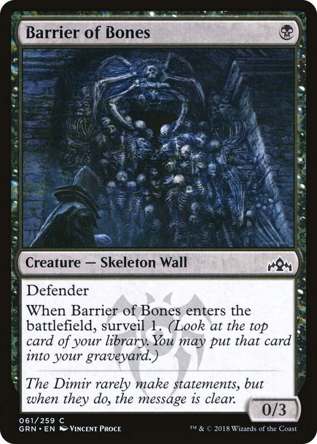 0061 Barrier of Bones C Guilds of Ravnica