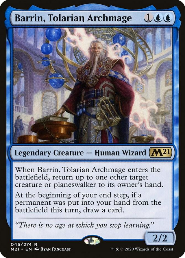 0045 Barrin, Tolarian Archmage R Core Set 2021