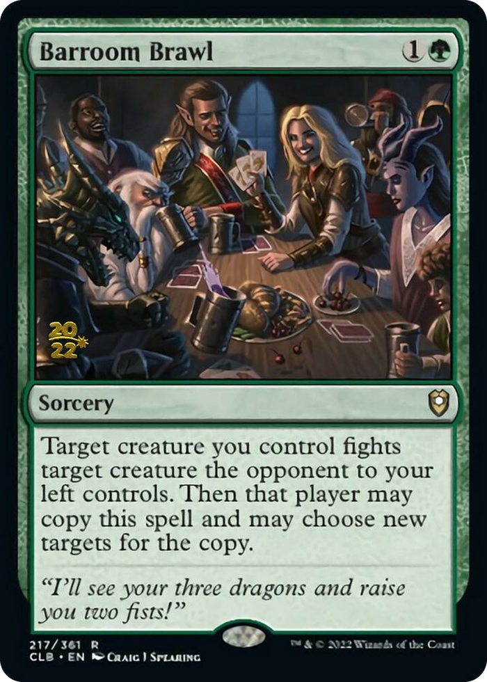 Barroom Brawl #217 R - Prerelease Cards Pokemon card